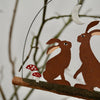 Spring Hares on Twig