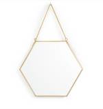 Hexagon Gold Mirror
