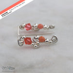 Ear Wings Living Coral Sterling Silver