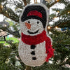 Seed Bead Snowman Decoration