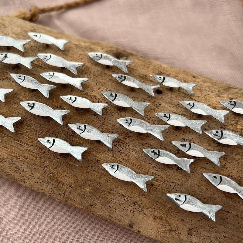 Silver Anchovies hanging